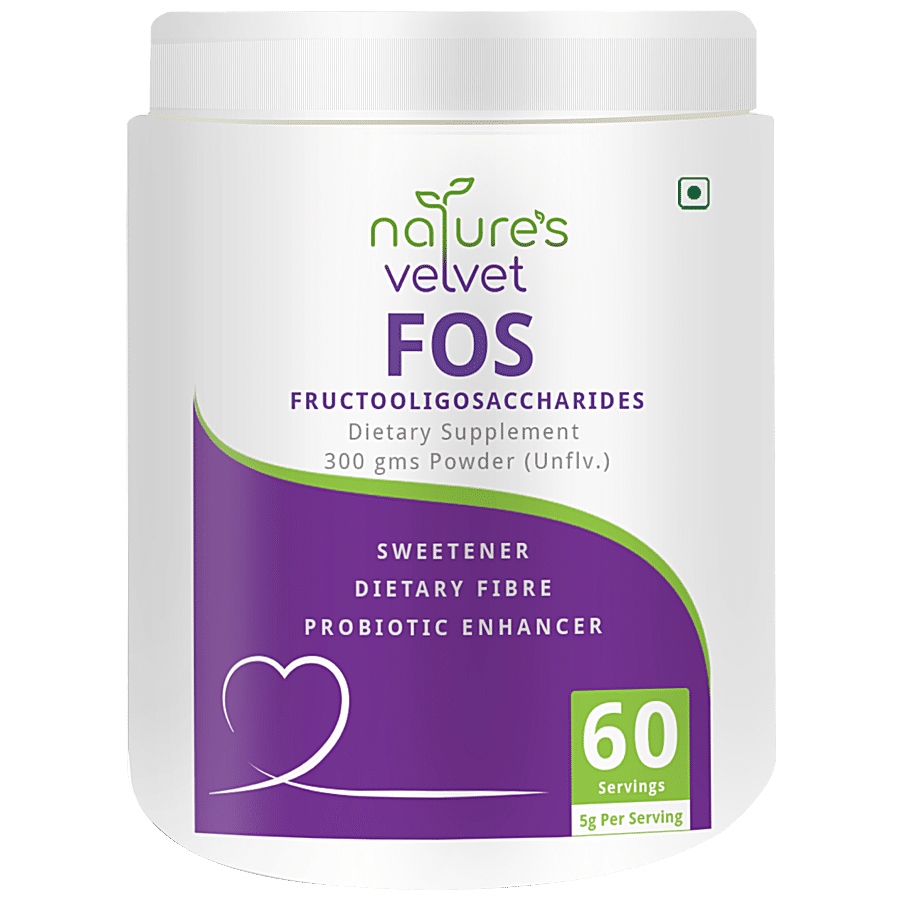 Natures Velvet FOS (Fructooligosaccharides) Powder - Sugar Substitute Sweetener