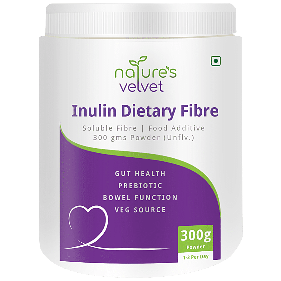 Natures Velvet Inulin Dietary Fibre Powder - For Digestive Health