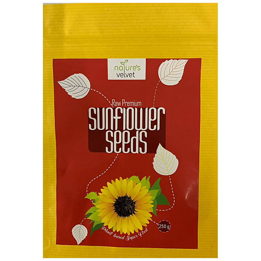 Natures Velvet Sunflower Seeds - Raw & Premium Healthy Snack