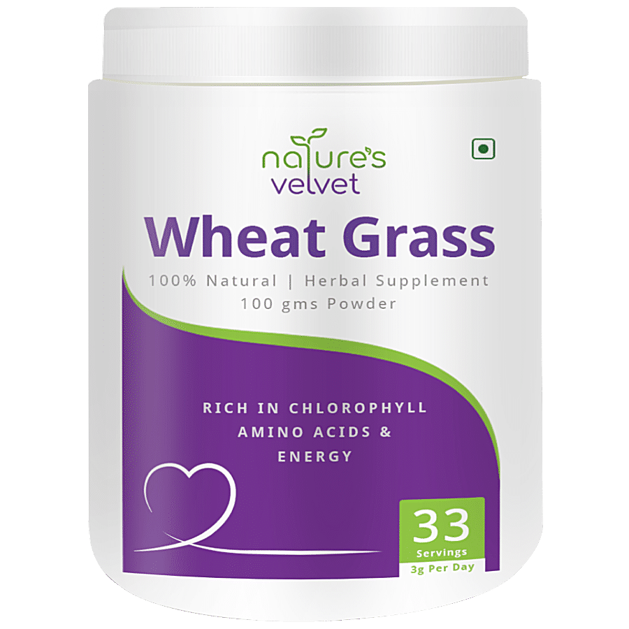 Natures Velvet Wheat Grass Powder - Natural Herbal Supplement