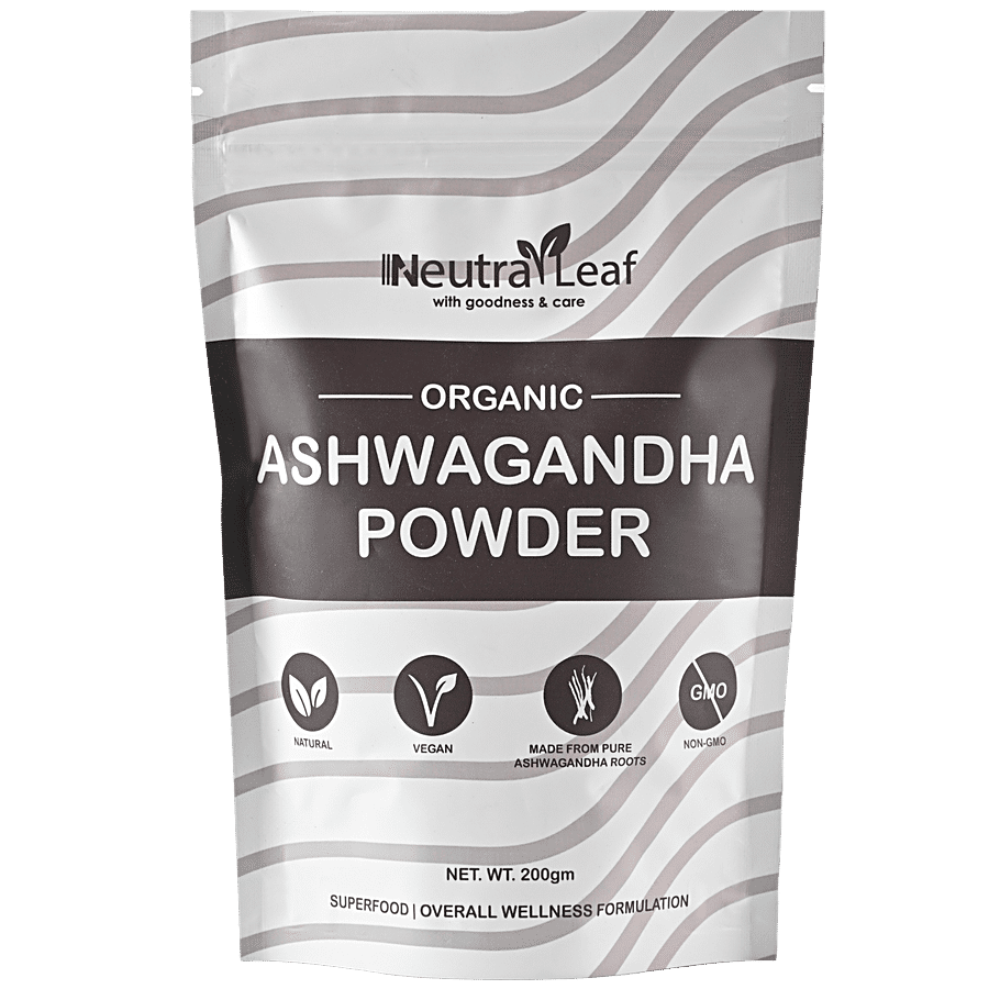 NeutraLeaf Organic Ashwagandha Powder