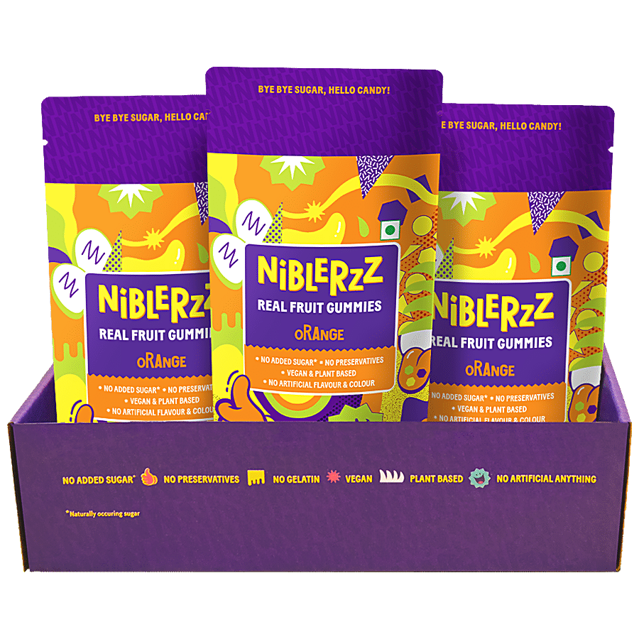 Niblerzz Real Fruit Gummies - Orange