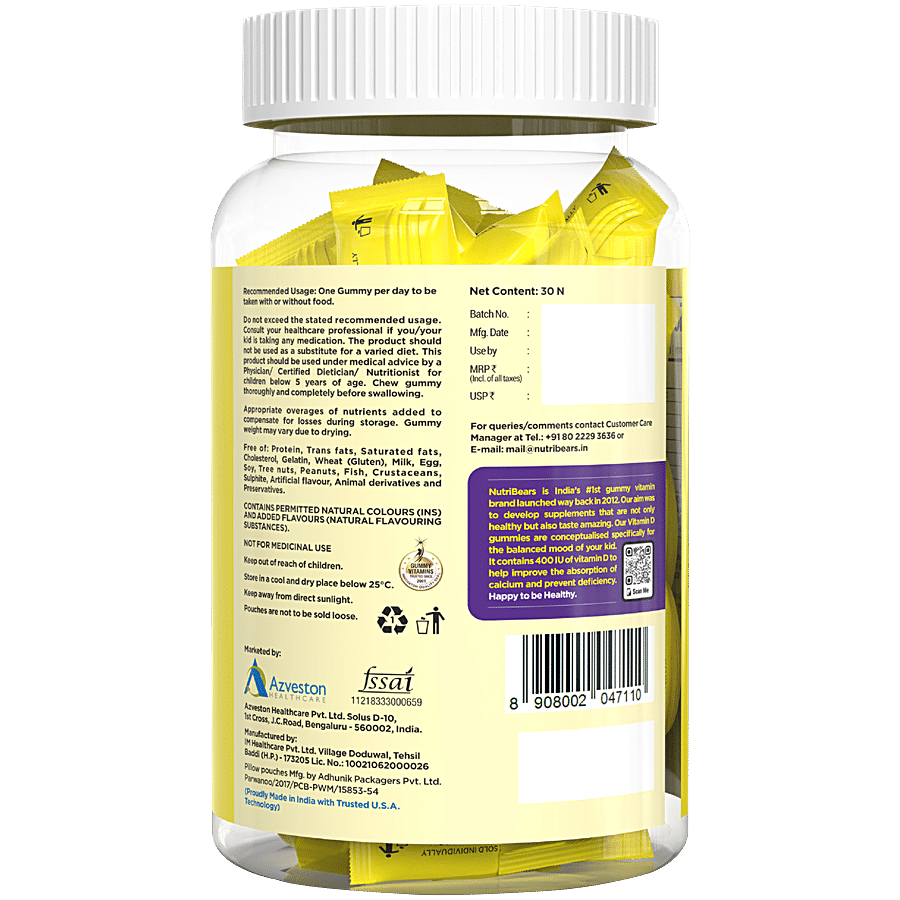 Nutribears Vitamin D Gummies For Kids