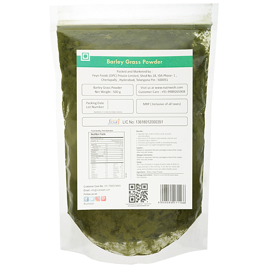 Nutriwish Barley Grass Powder