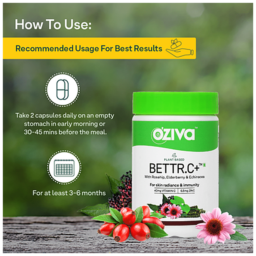 O'ZIVA Bettr.C+ Capsules - For Skin Radiance & Advanced Immunity