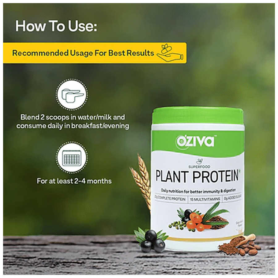 O'ZIVA Superfood Plant Protein - Improves Immunity & Digestion