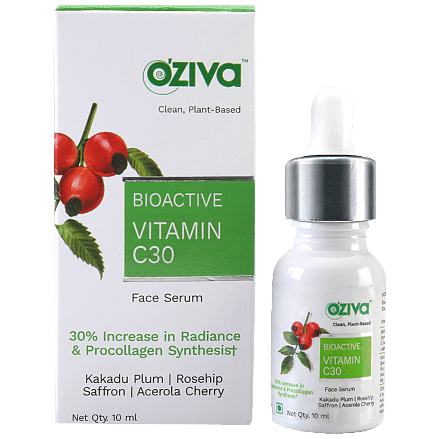 O'ZIVA Vitamin C30 Face Serum For Men & Women - With Pure Bioactives For Skin Radiance & Pigmentation Removal Serum