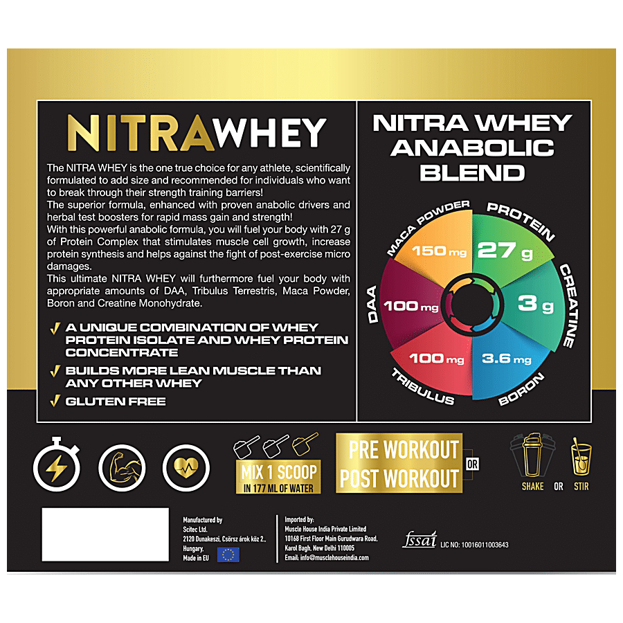 One Science Nutrition Nitra Whey Protein - Strengthens Muscles