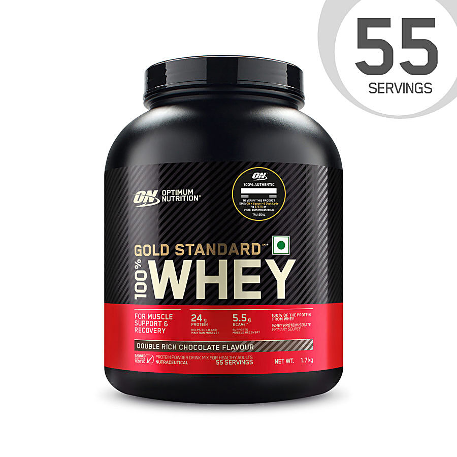 Optimum Nutrition Gold Standard 100% Whey Protein Powder - Double Rich Chocolate