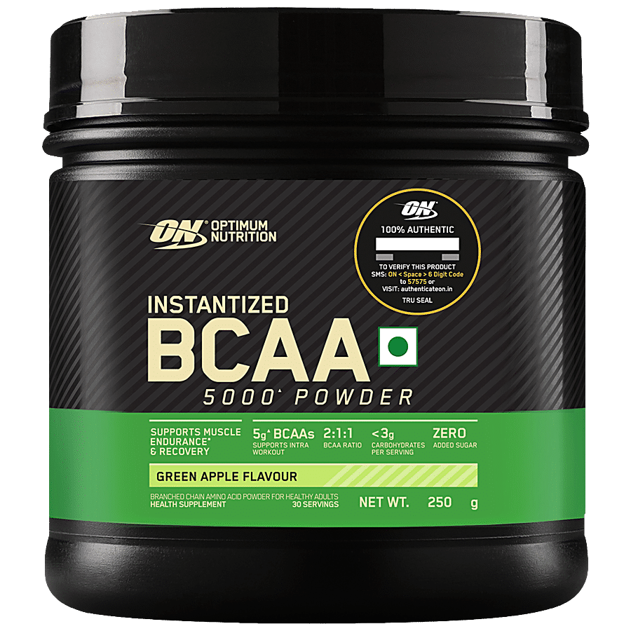 Optimum Nutrition Instantised BCAA 5000 Powder - Green Apple Flavour