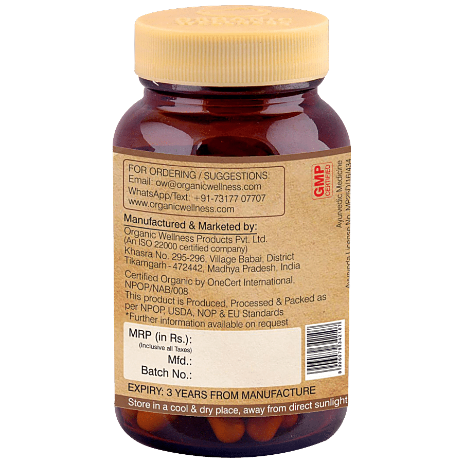 Organic Wellness Ow' Heal Punarnava Capsules - Herbal Supplement