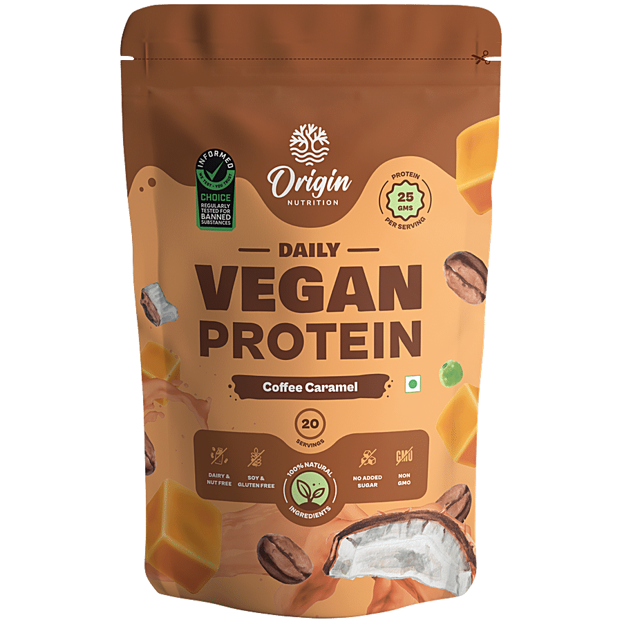 Origin Nutrition Vegan Protein Powder - Coffee Caramel