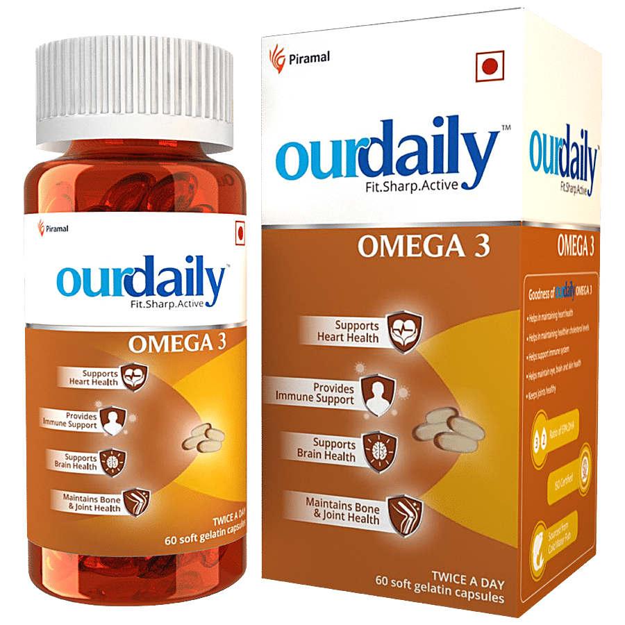 Ourdaily Omega 3 Capsule - Supports Brain & Heart Health