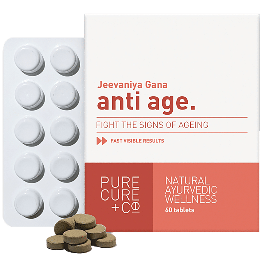 PURECURE+CO Anti Age Tablets - Natural Ayurvedic Wellness