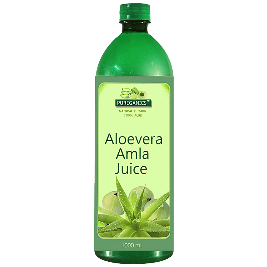 PUREGANICS Aloevera Amla Juice - 100% Pure