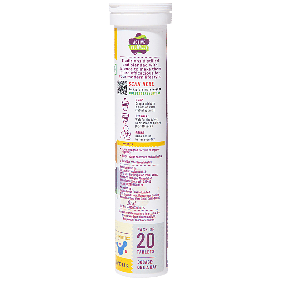 Panchamrit Gut Health Effervescent Tablet - 100% Vegan