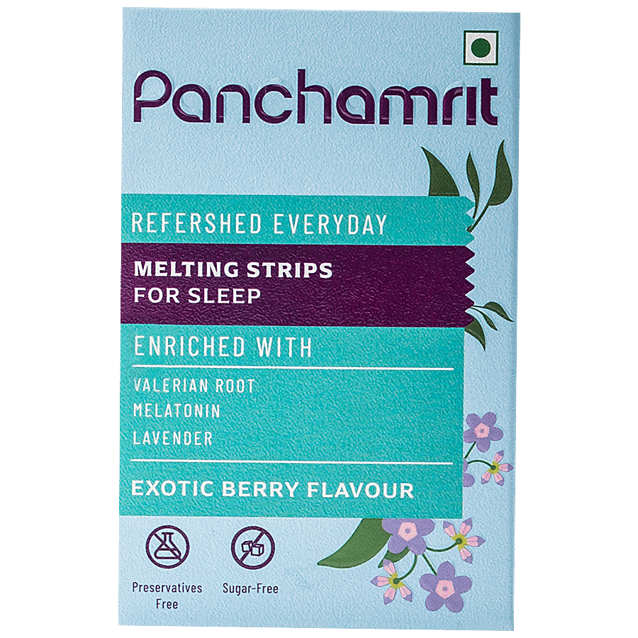 Panchamrit Melting Strips For Sleep - Sugar Free