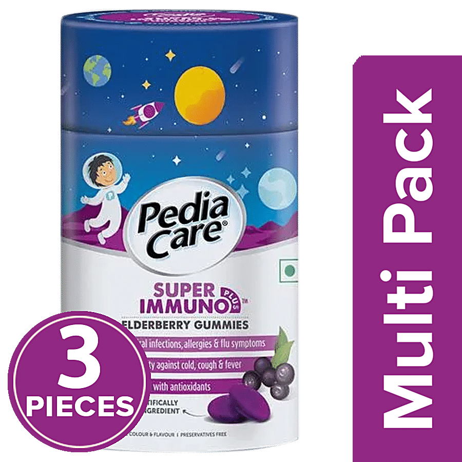 PediaCare Super Immuno Elderberry Immunity Booster Gummies For Kids