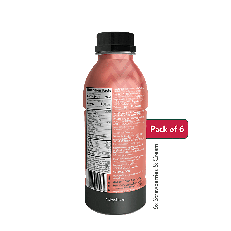 Phab Protein Milkshake - Strawberries & Cream