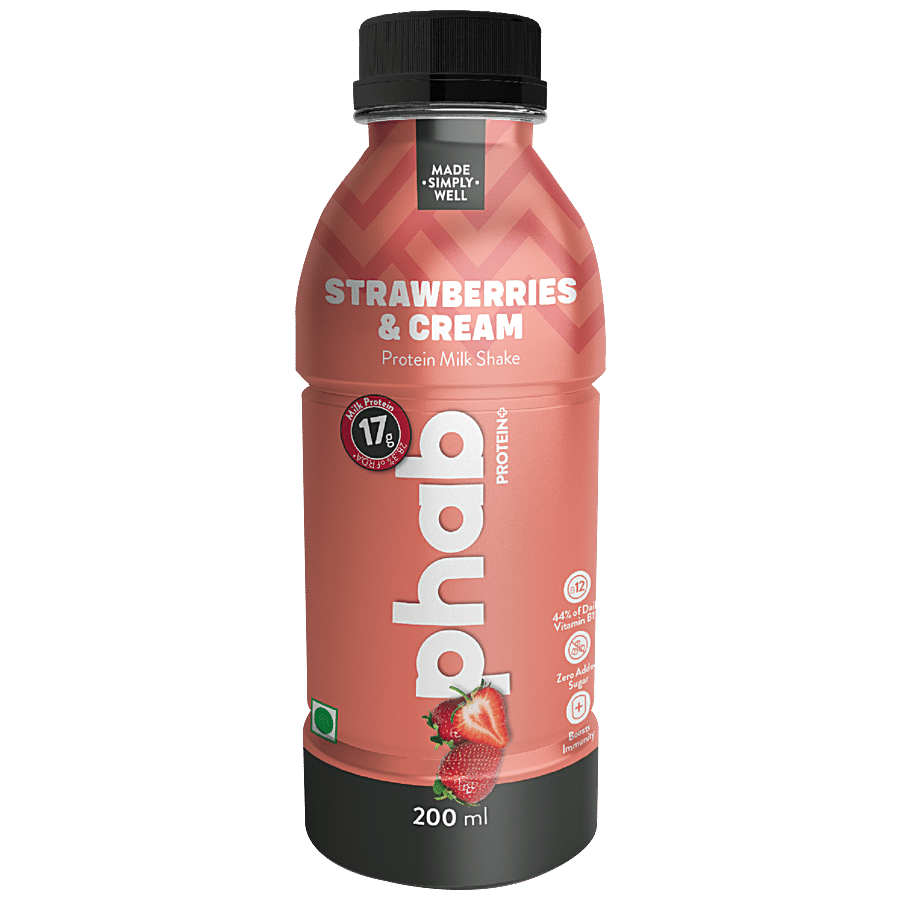 Phab Protein Milkshake - Strawberries & Cream