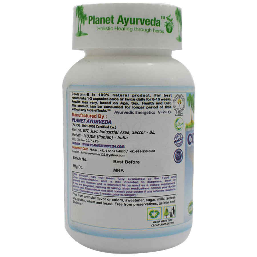 Planet Ayurveda Coolstrin - B Capsules