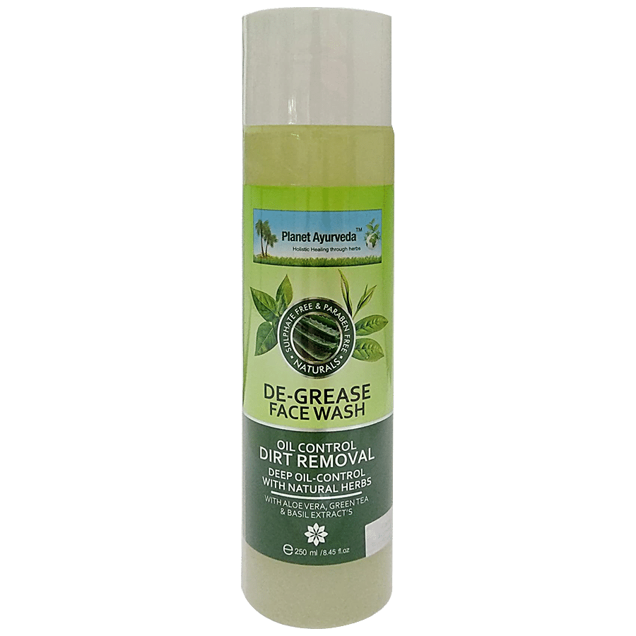 Planet Ayurveda De-Grease Face Wash - Oil Control & Dirt Remover