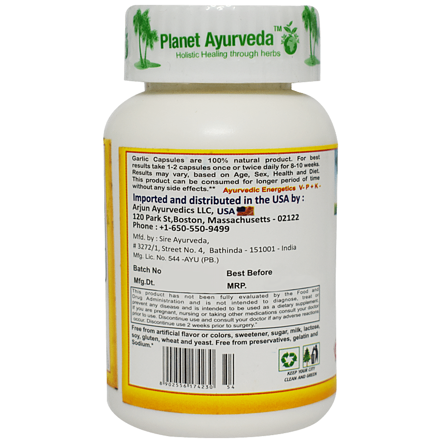 Planet Ayurveda Garlic Capsules