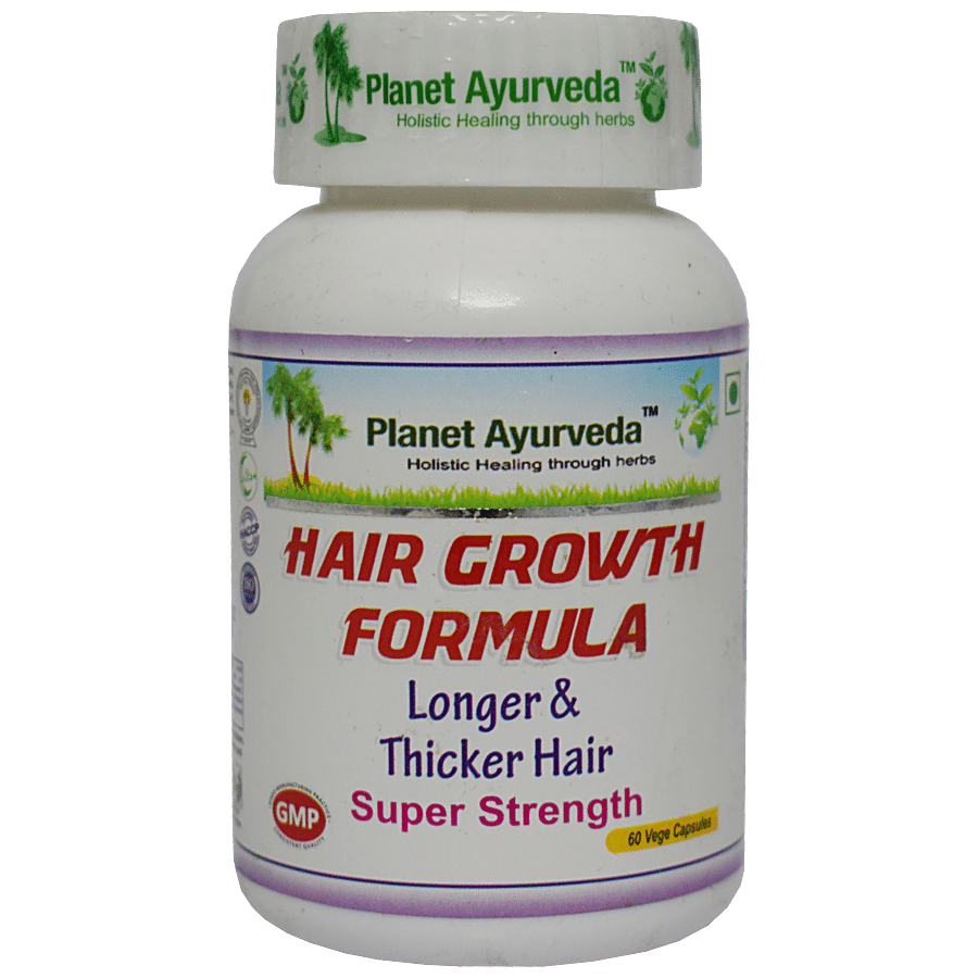 Planet Ayurveda Hair Growth Formula Capsules - Longer & Thicker Hair