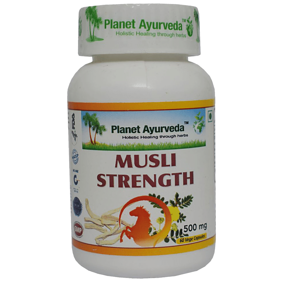 Planet Ayurveda Musli Strength Capsules