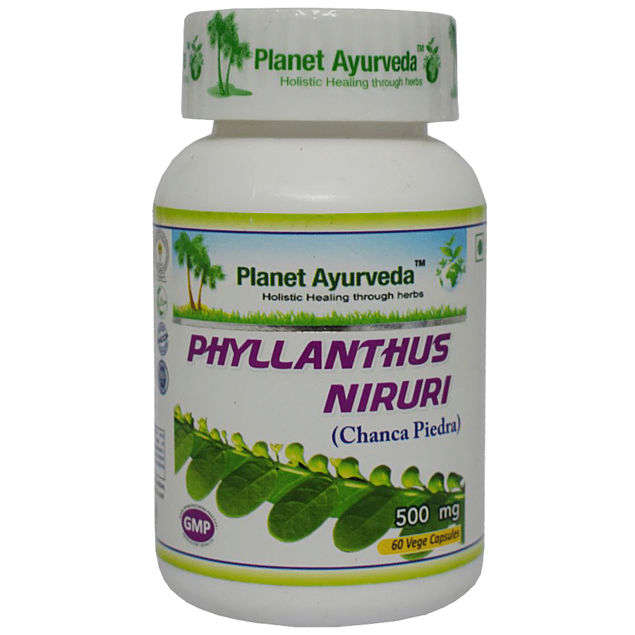 Planet Ayurveda Phyllanthus Niruri Capsules - Chanca Piedra