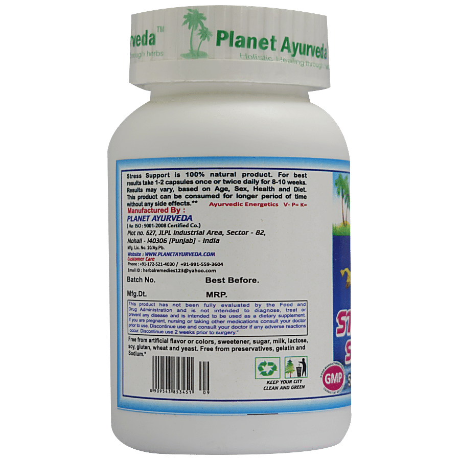 Planet Ayurveda Stress Support Capsules