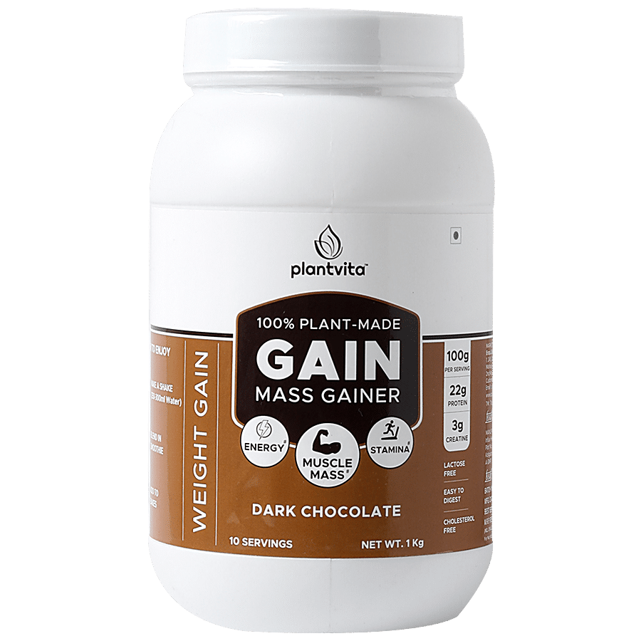 PlantVita Gain Mass Gainer Powder - 100% Plant-Made