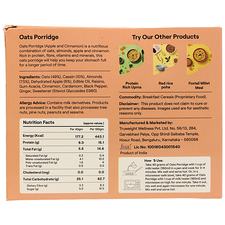 Possible Oats Porridge - Apple & Cinnamon