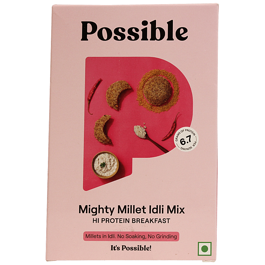 Possible Ready To Cook Idli Mix - Mighty Millets High Protein Breakfast