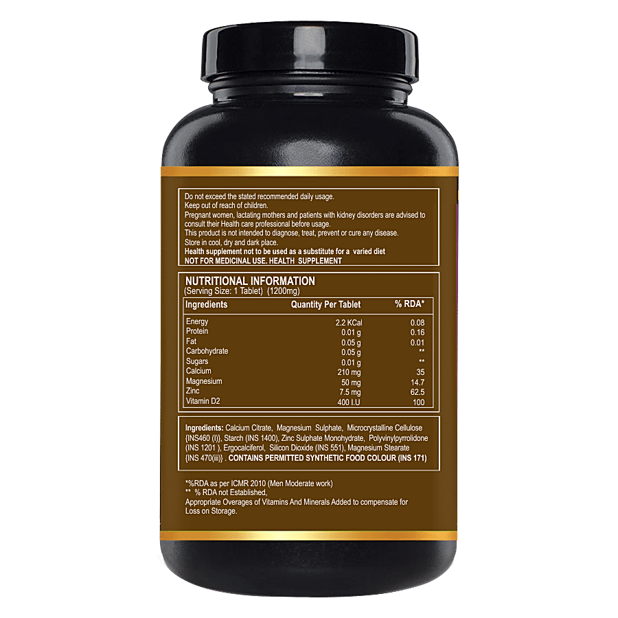 Pure Nutrition  Calcium for Men & Women With Vitamin D