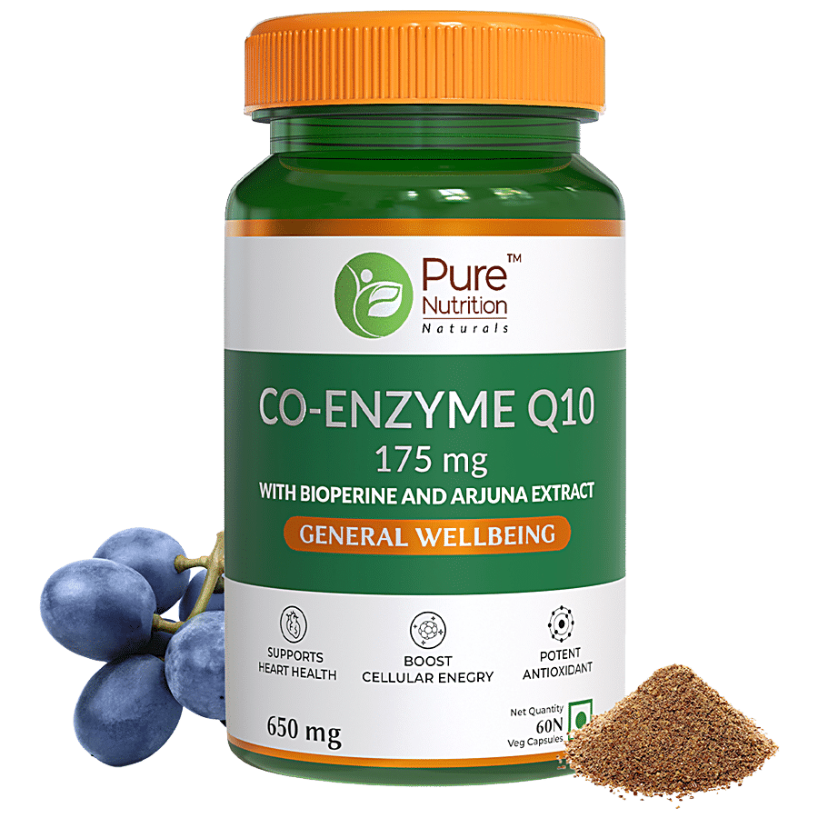 Pure Nutrition  Co-Enzyme Q10 Capsules - Supports Heart Health