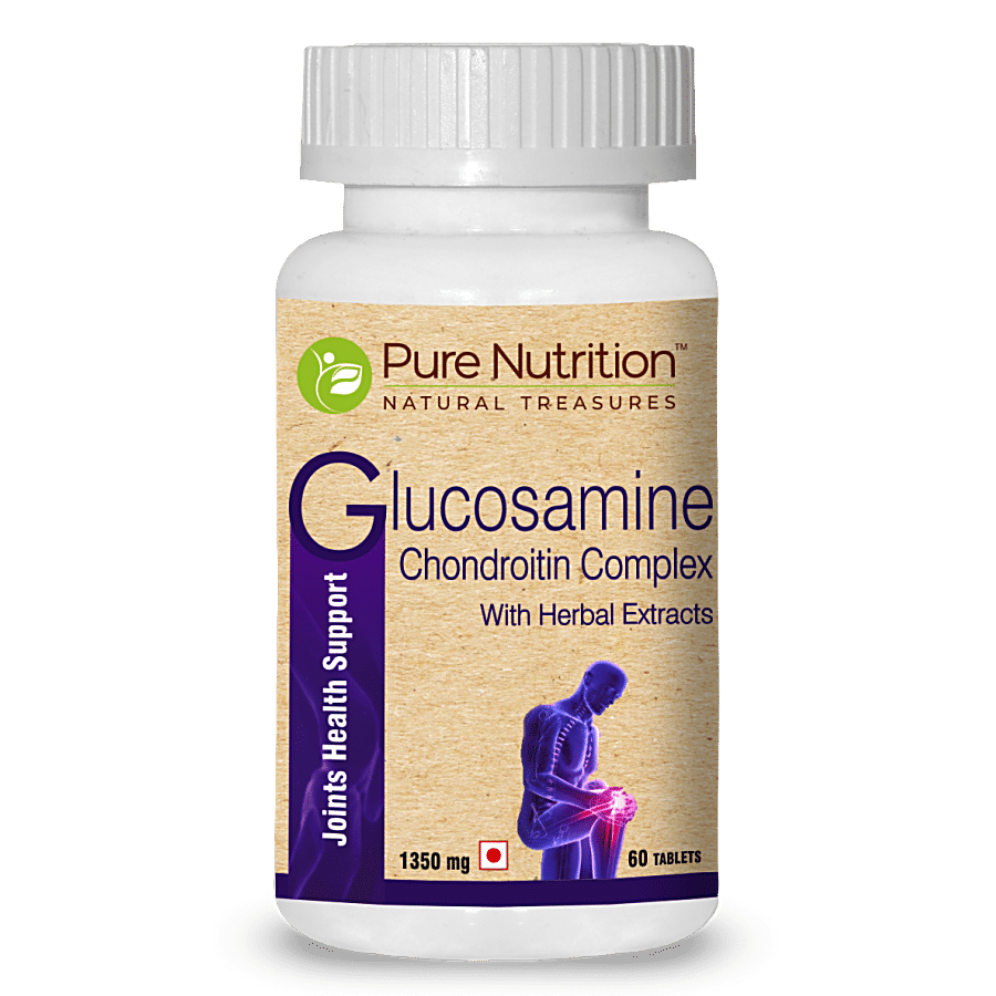 Pure Nutrition  Glucosamine Chondroitin Complex Tablet - With Herbal Extracts