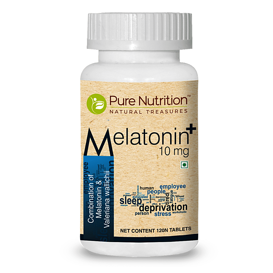 Pure Nutrition  Melatonin 10 MG Tablet - Helps To Manage Sleep Cycles