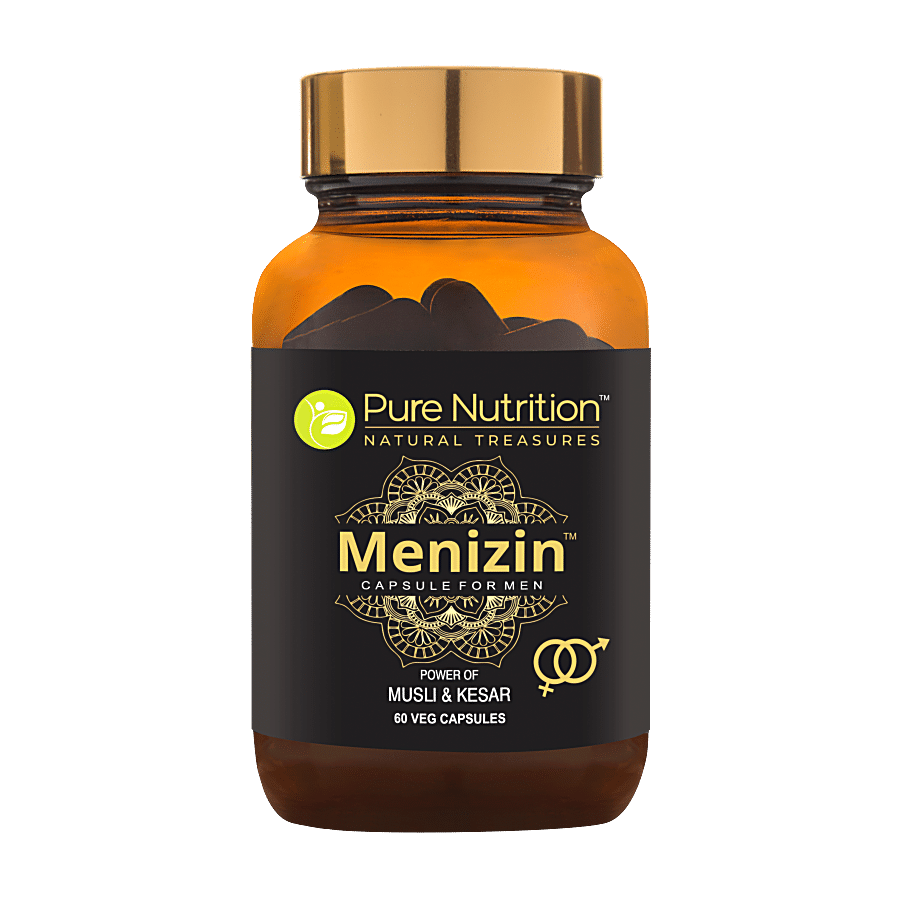 Pure Nutrition  Menizin Capsule For Men - With Musli & Kesar