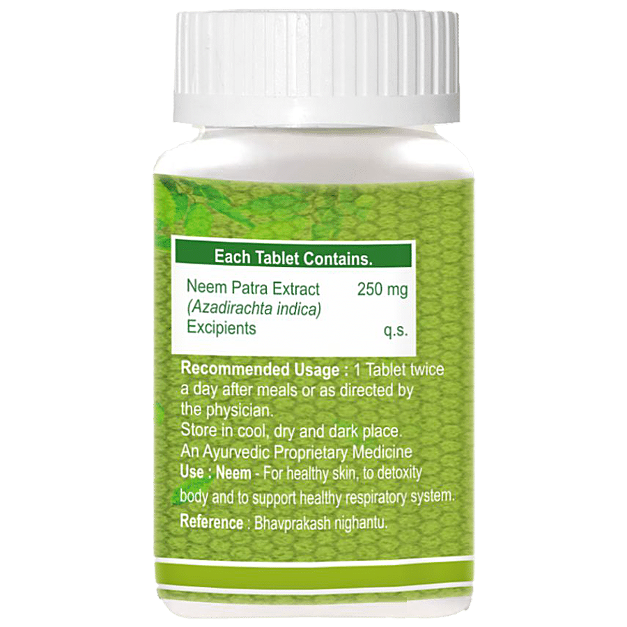 Pure Nutrition  Neem Tablets - For Antiseptic & Antibacterial Purposes