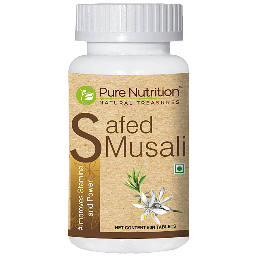 Pure Nutrition  Safed Musali Tablets - Improve Stamina & Power