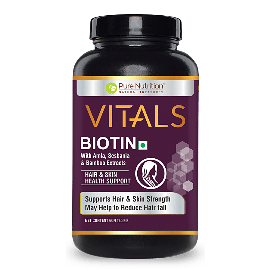 Pure Nutrition  Vitals Biotin Tablet - With Amla