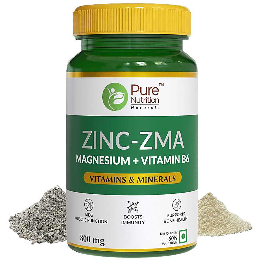 Pure Nutrition  Zinc-ZMA tablets for Men & Women to Boost Immunity & Support Muscle Strength