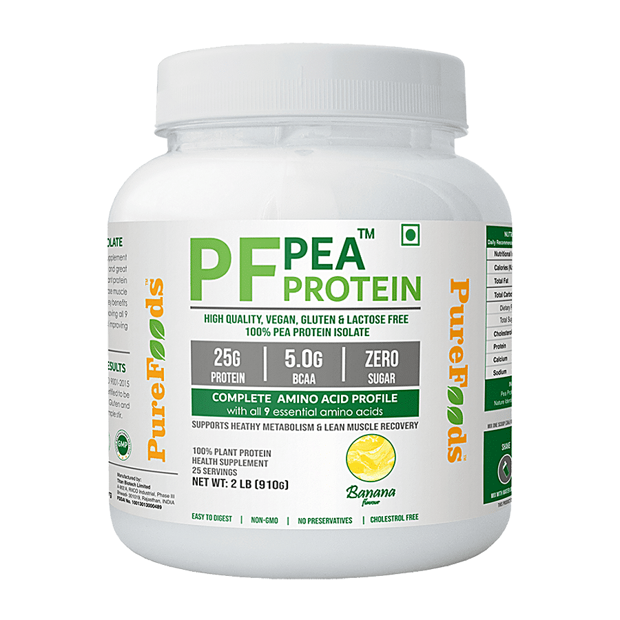 PureFoods PF Pea Protein Isolate - Banana Flavour