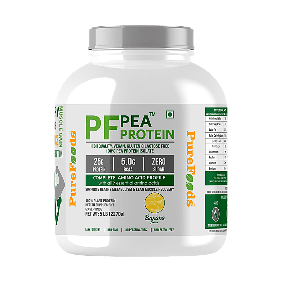 PureFoods PF Pea Protein Isolate - Banana Flavour