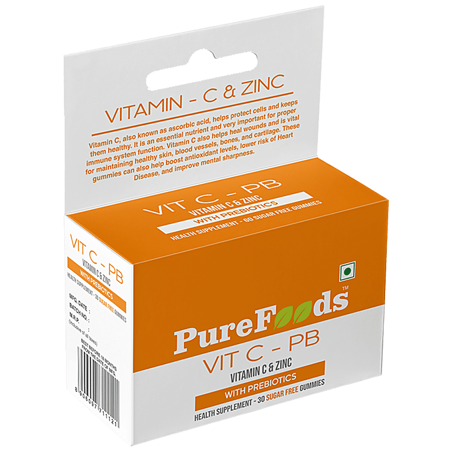 PureFoods Vitamin C-PB Gummies - With Prebiotics