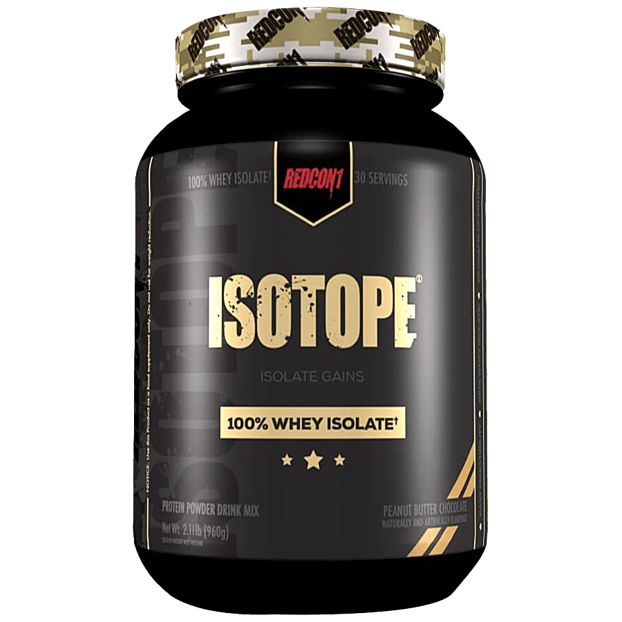 REDCON 1 Isotope Whey Isolate Protein Powder Drink Mix - Peanut Butter Chocolate