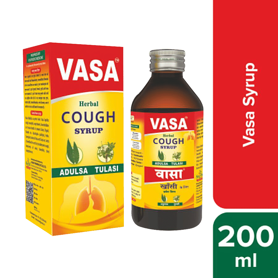 SANDU Vasa Herbal Cough Syrup - Adulsa Tulasi