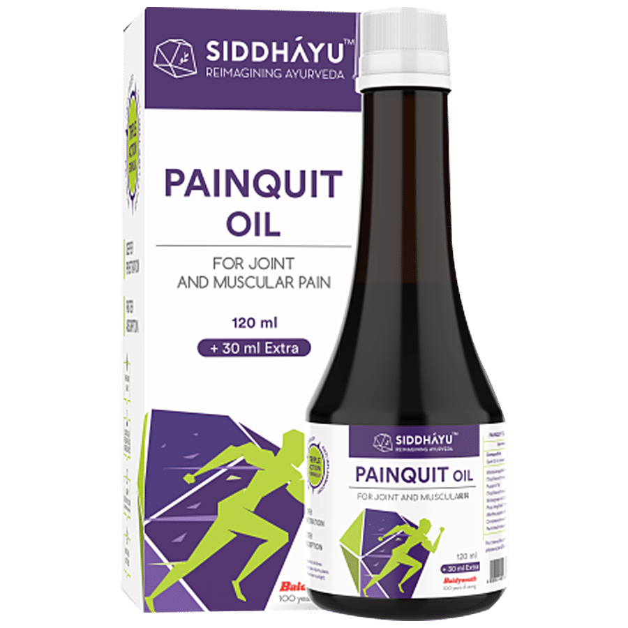 SIDDHAYU Painquit Oil - For Joint & Muscular Pain