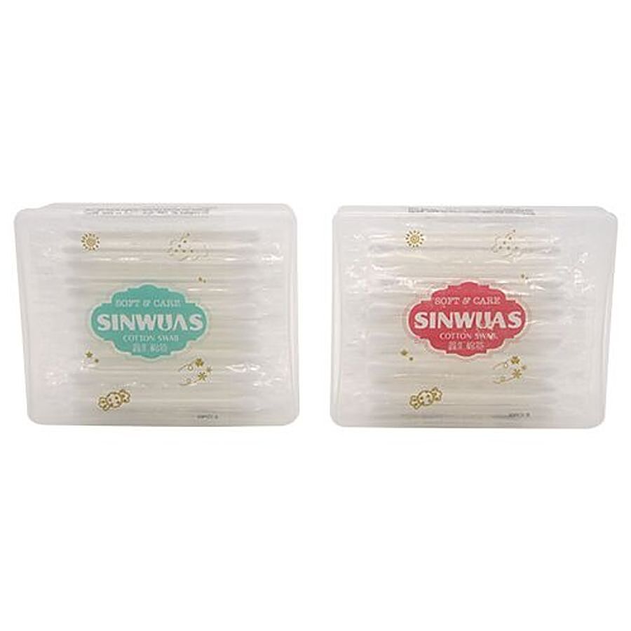 SINWUAS Cotton Ear Buds - Two Sided